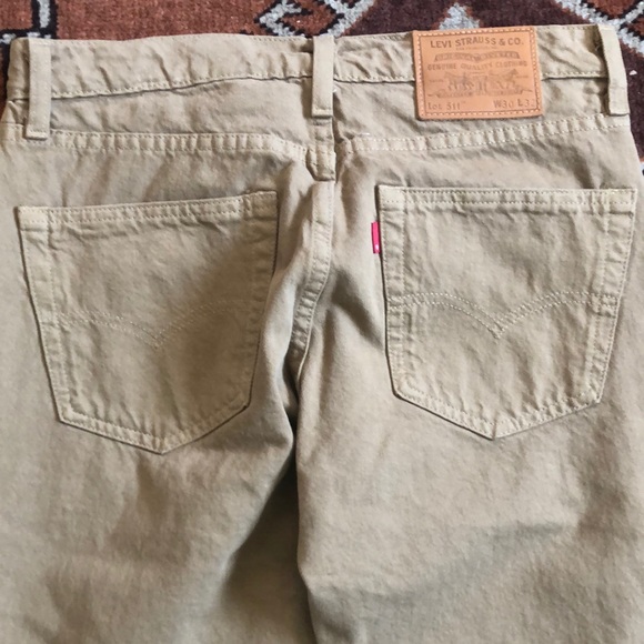 Levi’s Tan 511 Slim Fit 30 X 32 - Picture 3 of 4